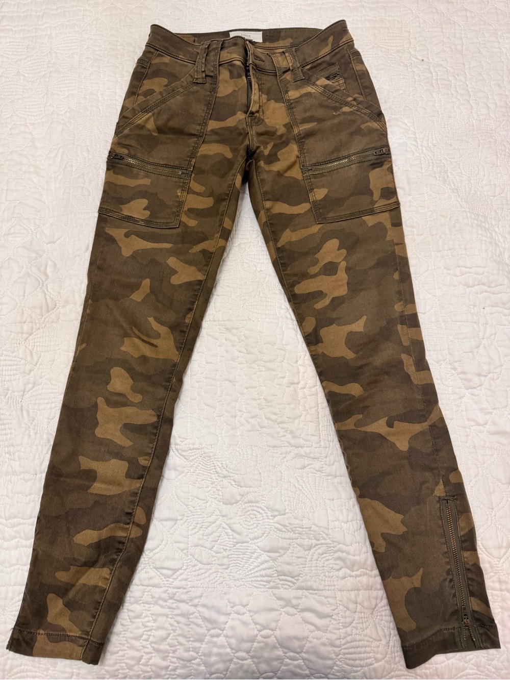 Joie Skinny Camo Jeans - Brown/Olive
